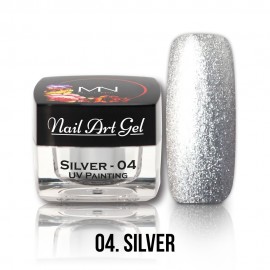 Gel UV - Nail Art Painting nr. 04 - Silver - 4 gr