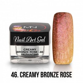 UV Nail Art Gel - 46 - Creamy Bronze Rose - 4 gr