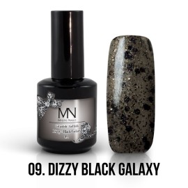 Gel Lac - Mystic Nails Dizzy no.09. - Dizzy Black Galaxy 12 ml
