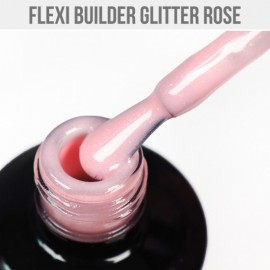 Gel Lac Flexy Builder Glitter Rose - 12 ml