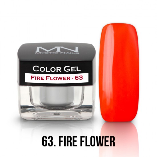 Gel UV Colorat Clasic - nr - 63 - Fire Flower- 4 gr